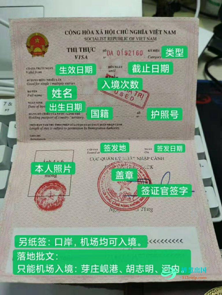 越南签证