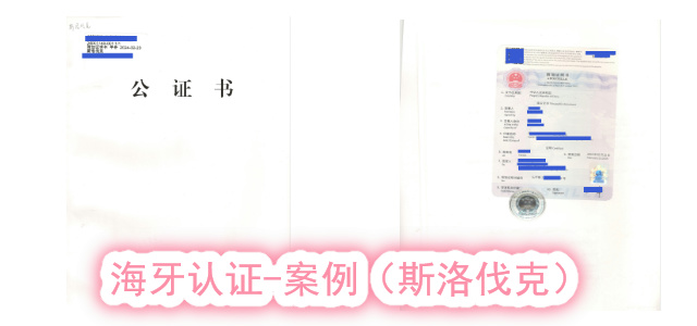 海牙认证-案例（斯洛伐克）